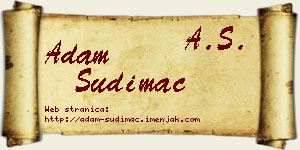 Adam Sudimac vizit kartica